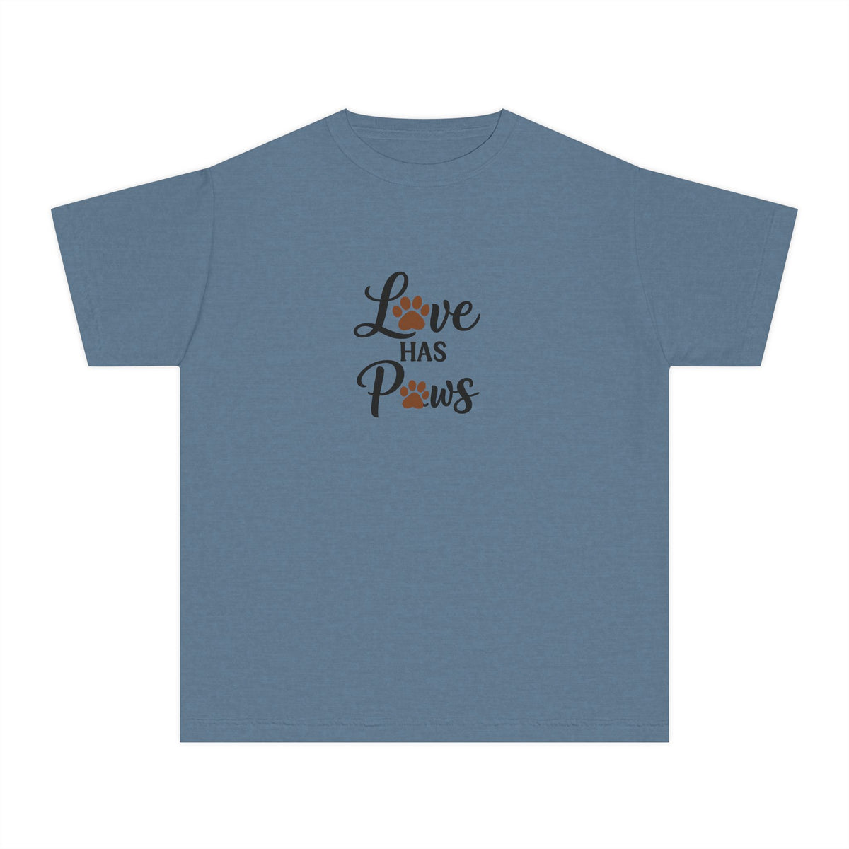 Youth Tee — "Love Has Paws" Puppy Lover Shirt