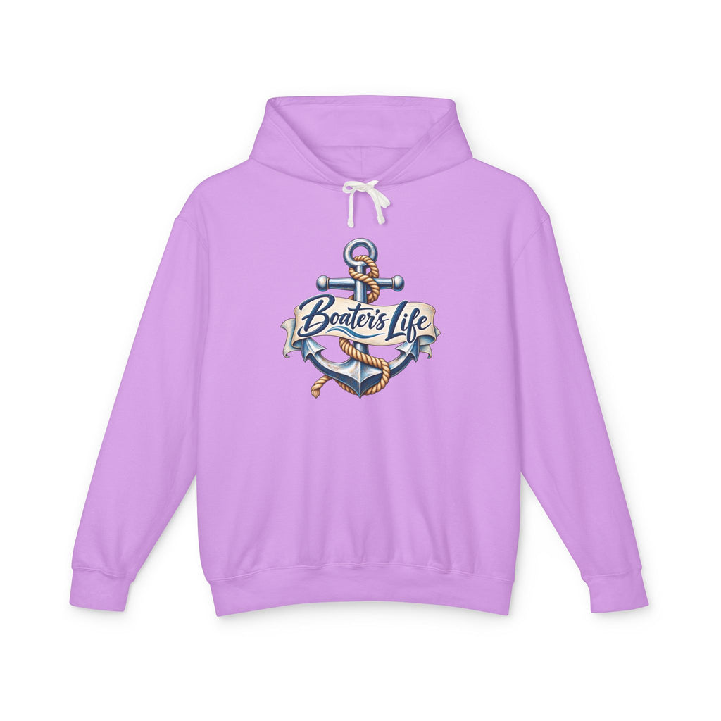 Boater's Life Anchor Unisex Hoodie — Nautical Boat Lover Lightweight Sweatshirt
