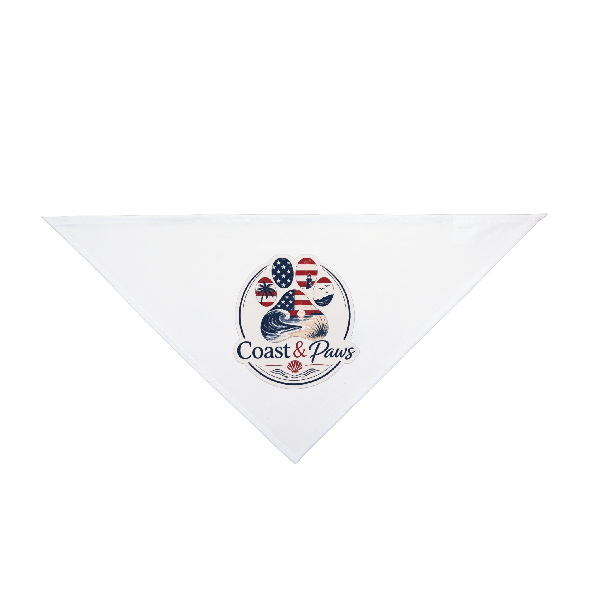 Coast & Paws Patriotic Pet Bandana — Americana Flag Beach Dog Bandana