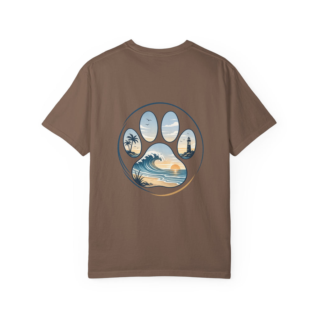 Coast & Paws Signature (Coastal Blue) Unisex Garment-Dyed T-shirt