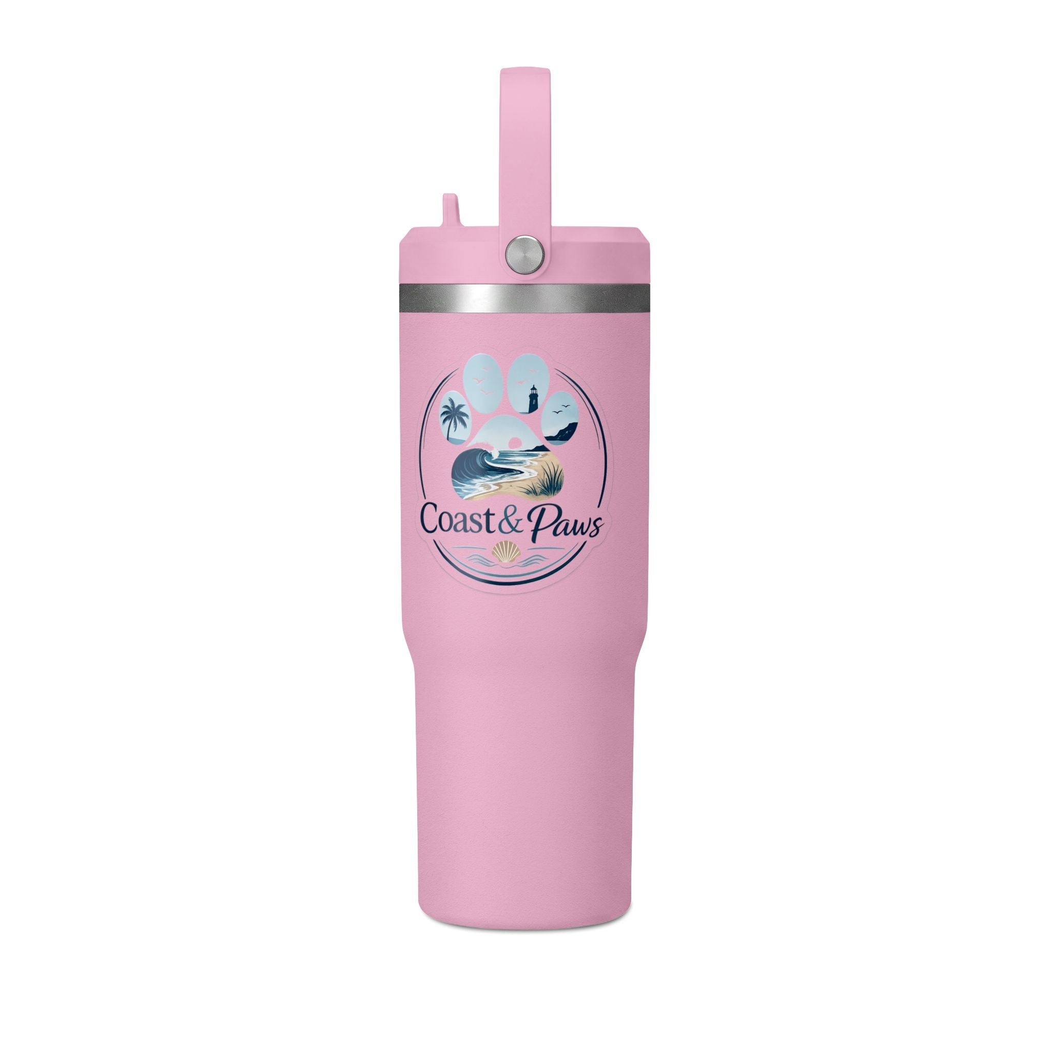 32oz Nomad Tumbler – Coast & Paws Signature Stainless Travel Cup