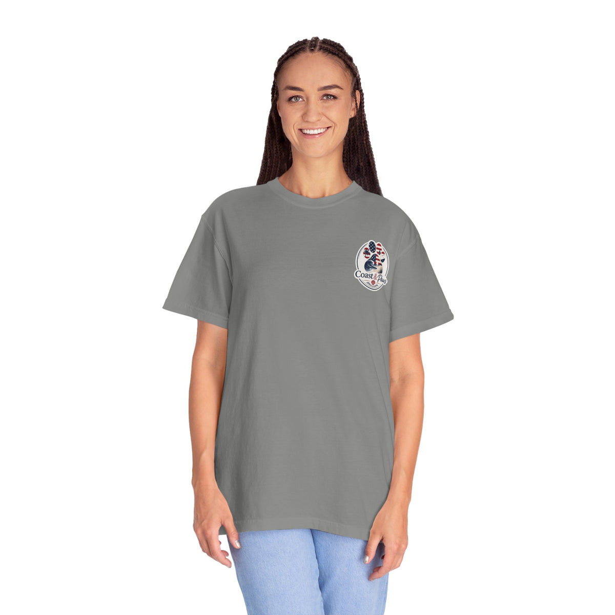 Coast & Paws Signature (Red, White & Blue) Unisex Garment-Dyed T-shirt