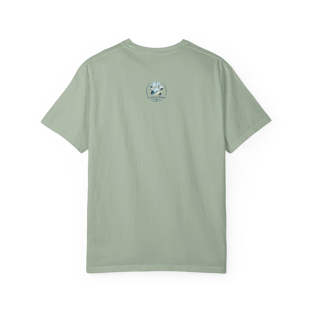 Treat Dealer Beach T-Shirt — Cute Dog Paw Surf Graphic