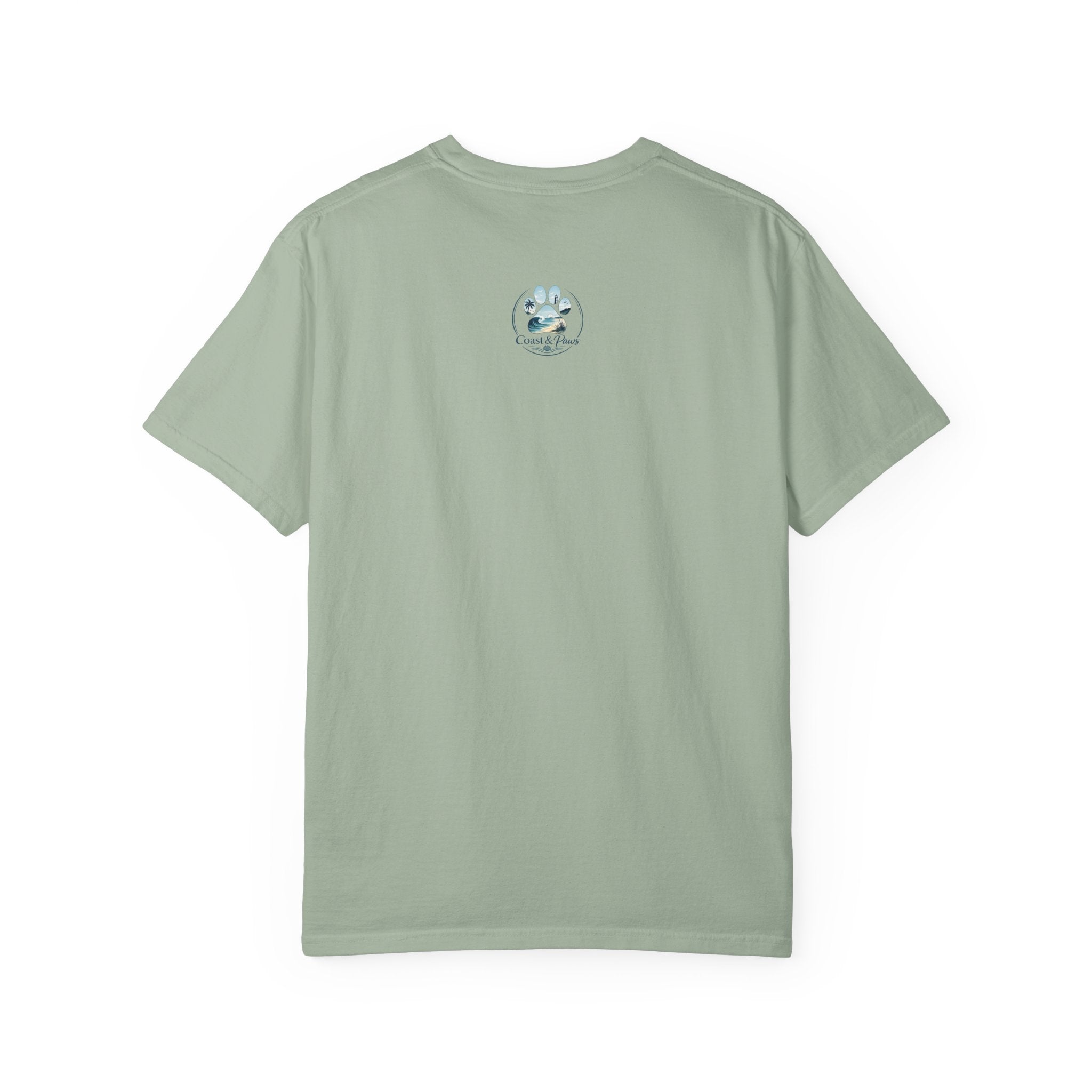 Treat Dealer Beach T-Shirt — Cute Dog Paw Surf Graphic