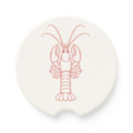 Lobster Illustration Soapstone Car Coaster