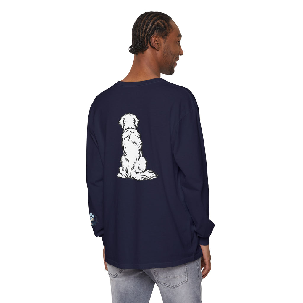 Golden Retriever Front & Back Unisex Long Sleeve Tee