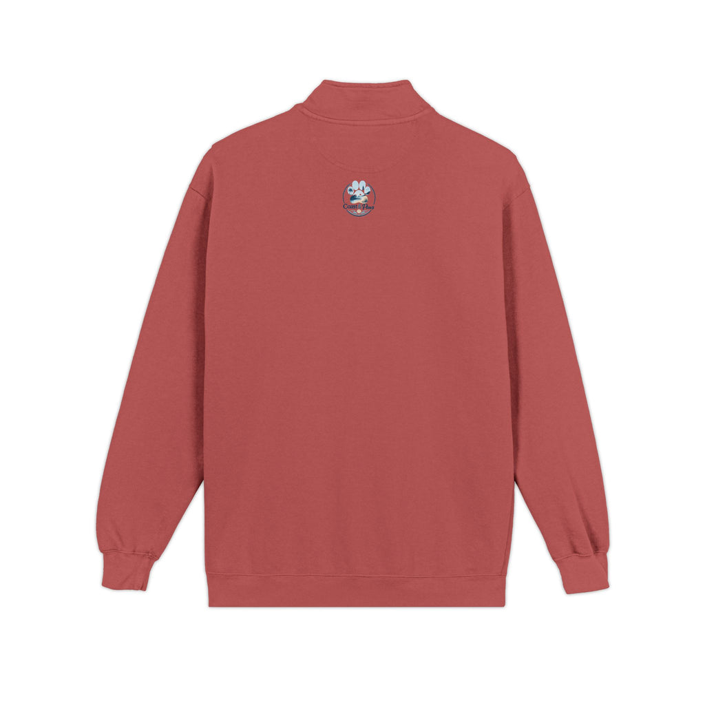 Quarter-Zip Sweatshirt — "Treat Dealer" Paw