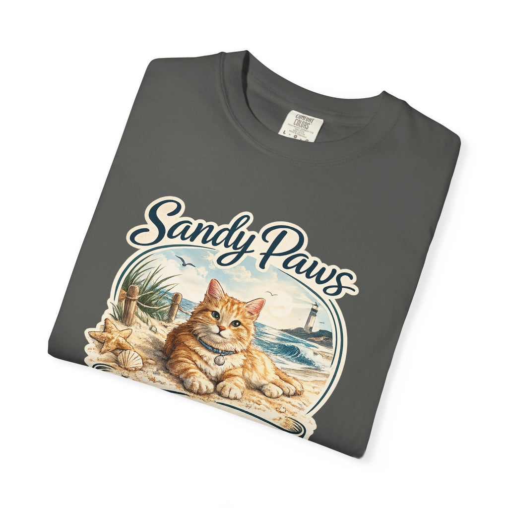 Sandy Paws Are Purrfect Beach Cat T-Shirt