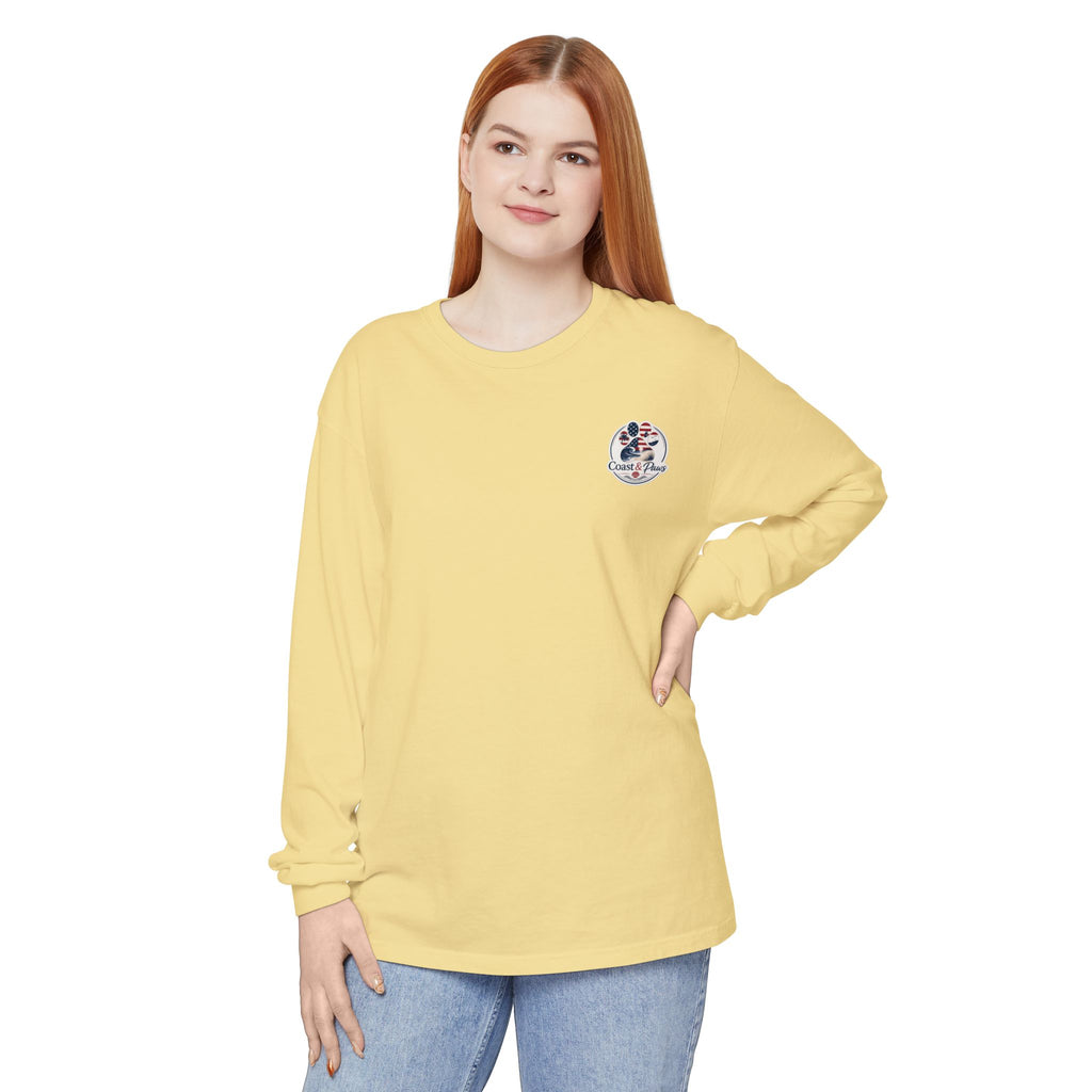 Patriotic Coast & Paws Signature Long Sleeve T‑Shirt