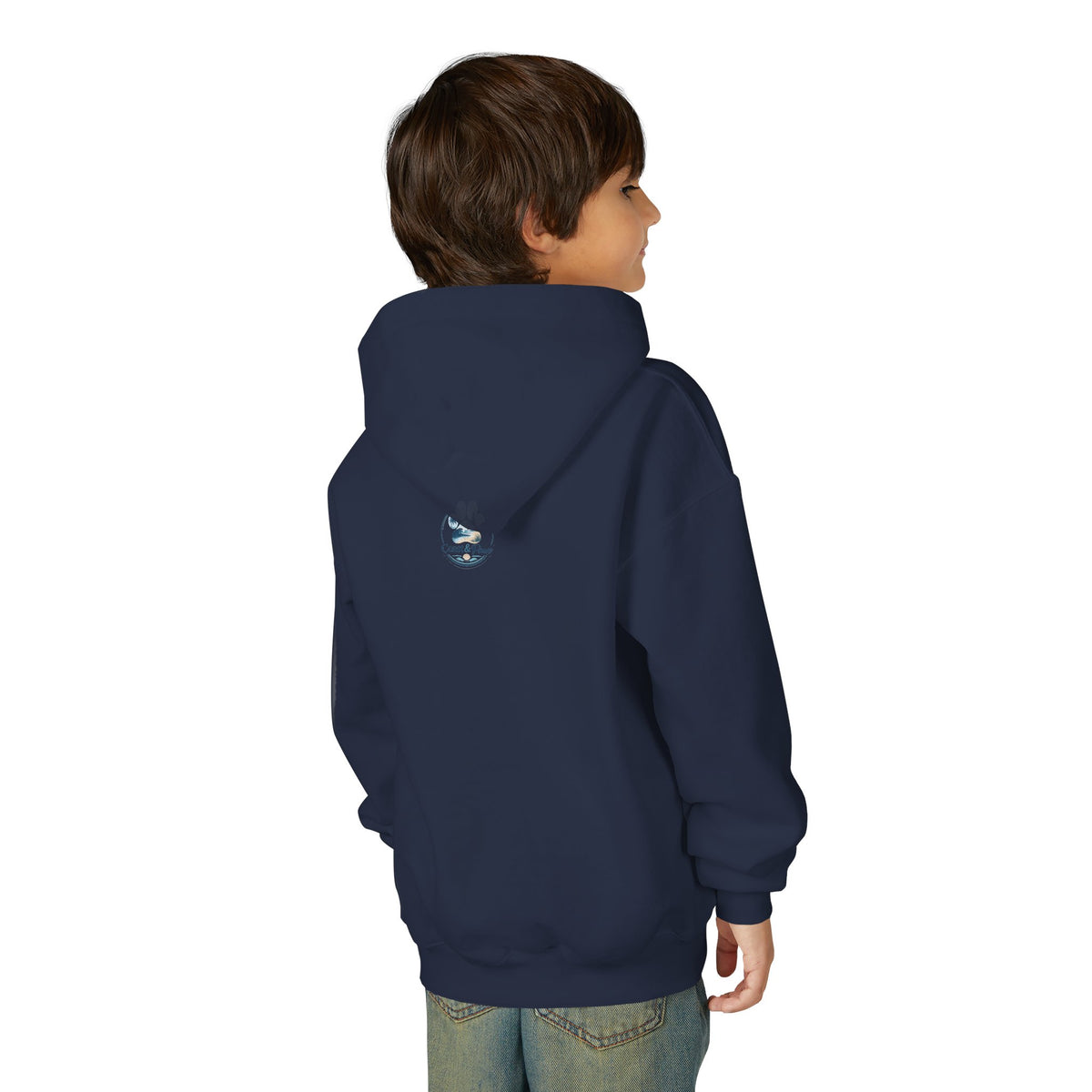 Youth Hoodie — "Sea Side Nap" Cat Beach Graphic Sweatshirt