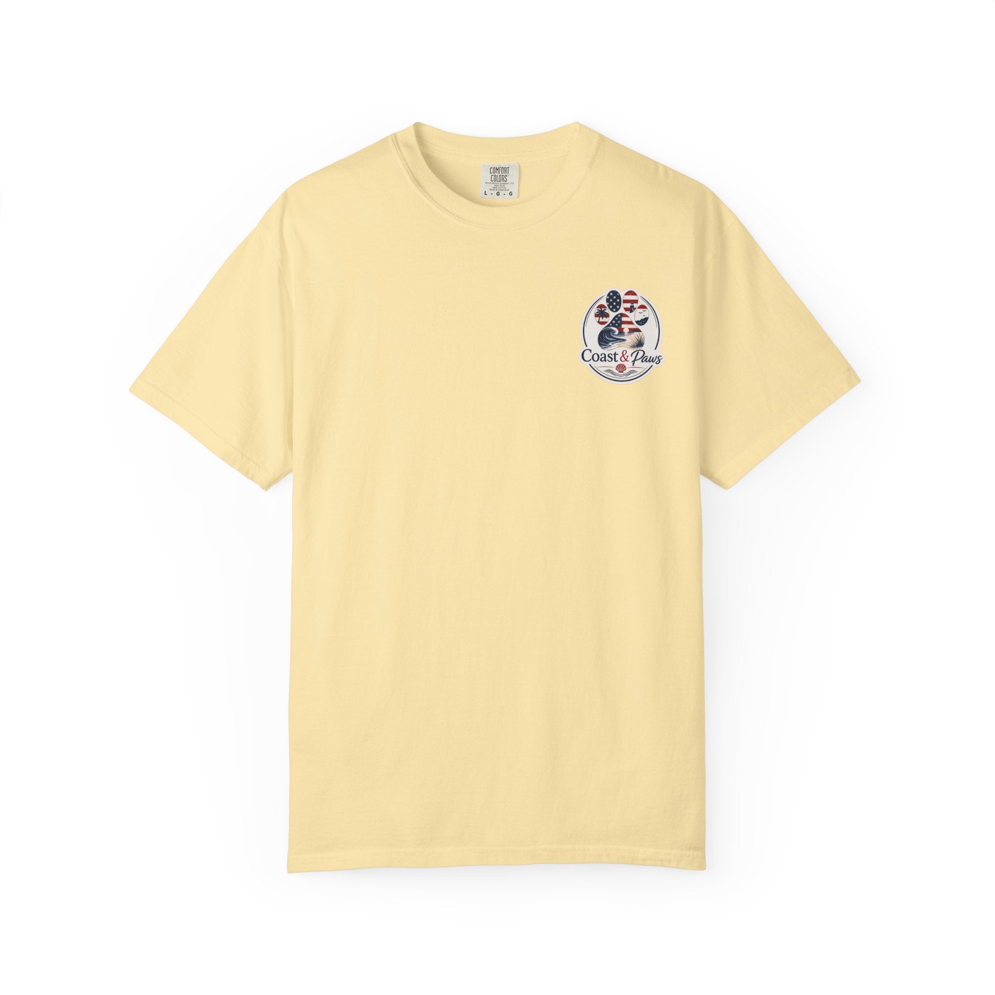 Coast & Paws Signature (Red, White & Blue) Unisex Garment-Dyed T-shirt