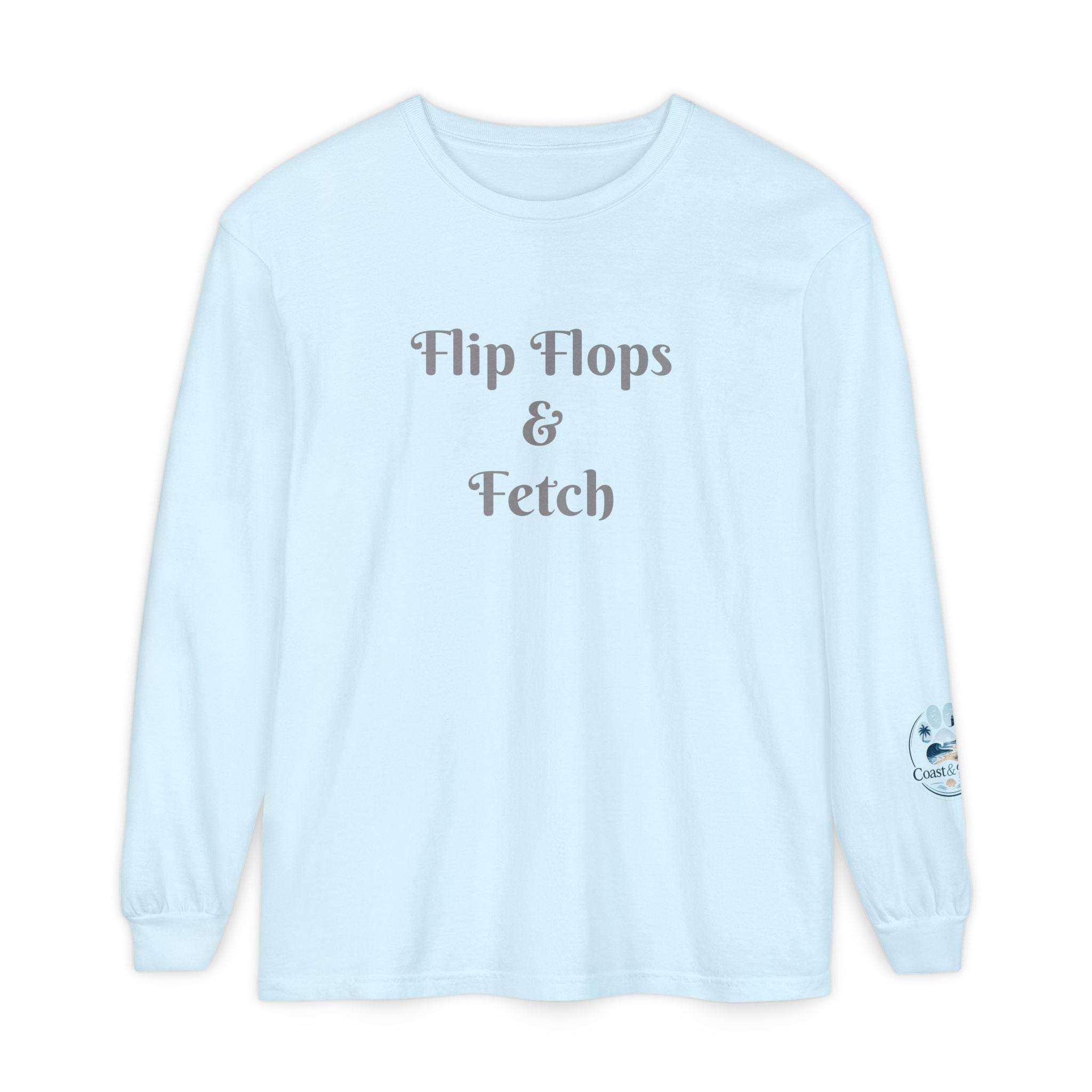 Flip Flops & Fetch Long Sleeve T-Shirt
