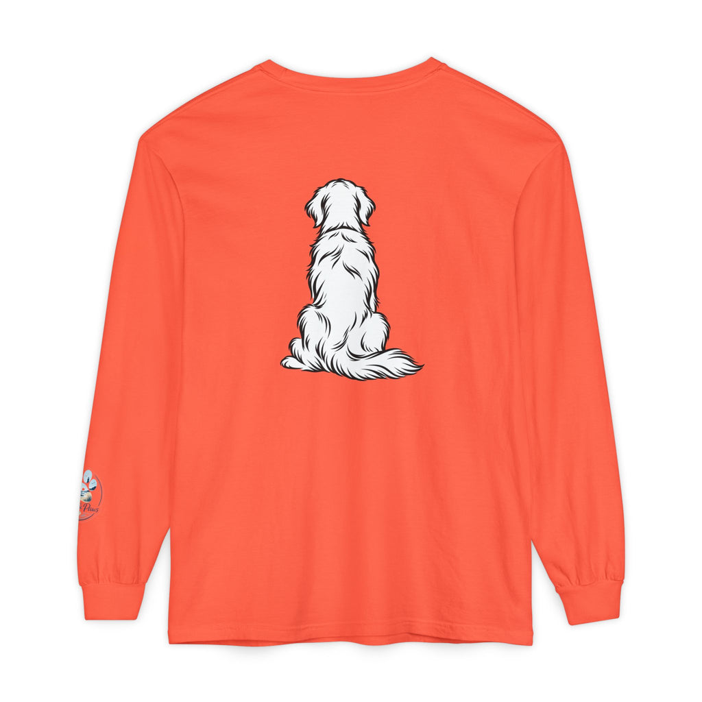 Golden Retriever Front & Back Unisex Long Sleeve Tee