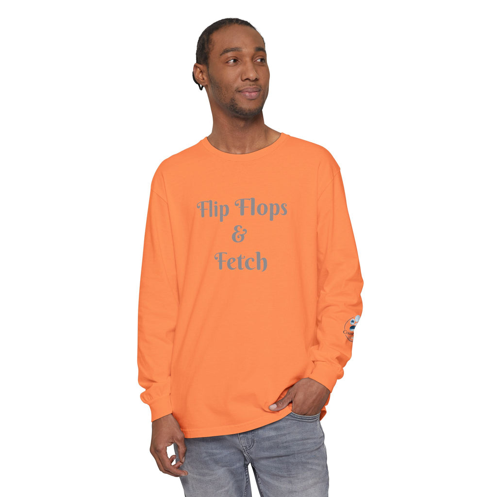 Flip Flops & Fetch Long Sleeve T-Shirt