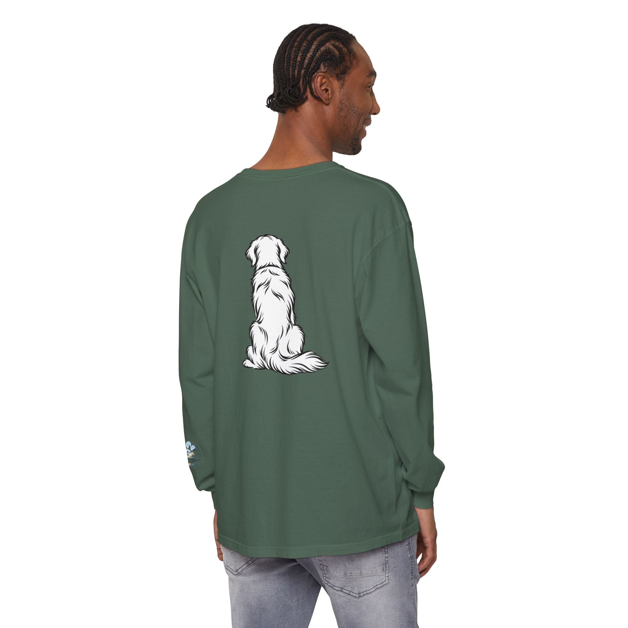 Golden Retriever Front & Back Unisex Long Sleeve Tee