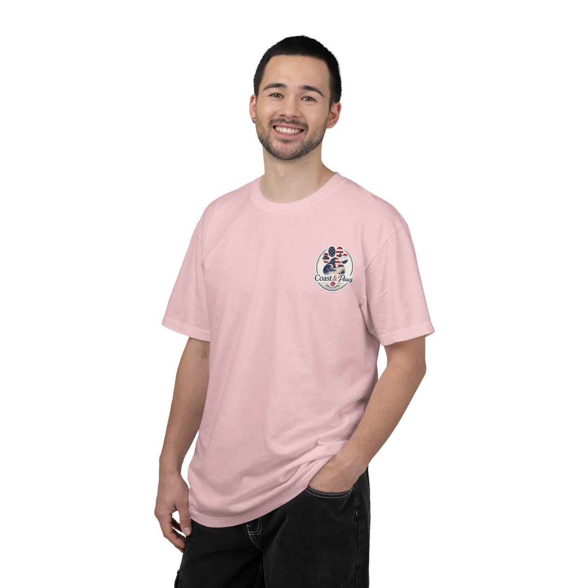 Coast & Paws Signature (Red, White & Blue) Unisex Garment-Dyed T-shirt