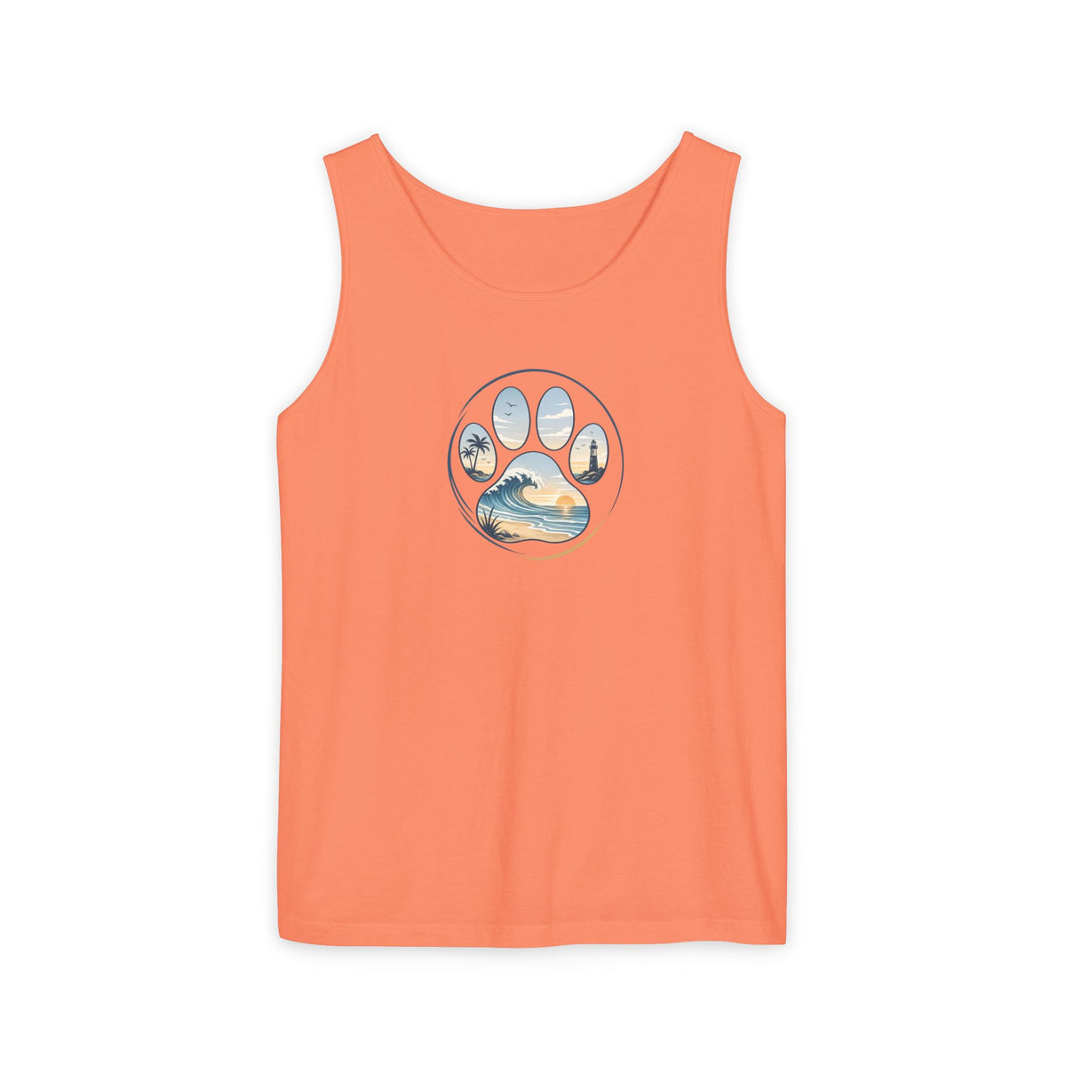 Coast & Paws Signature Unisex Surf Tank Top — Beach Vibes Tank