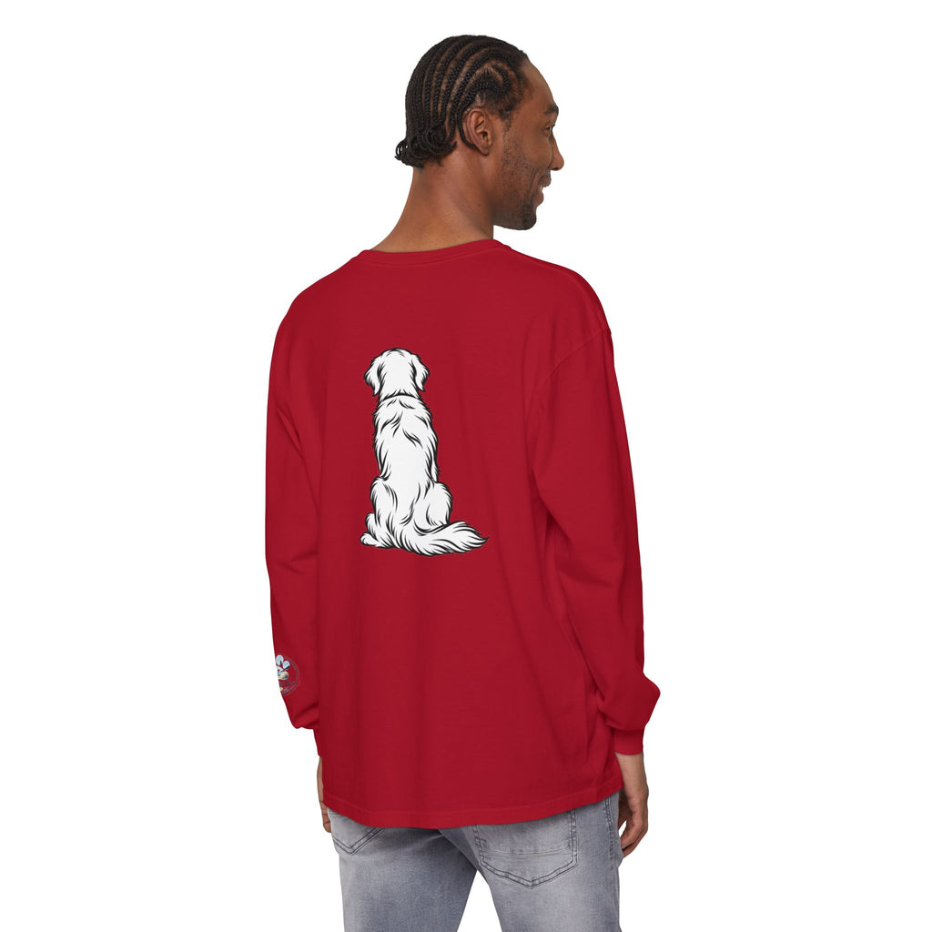 Golden Retriever Front & Back Unisex Long Sleeve Tee