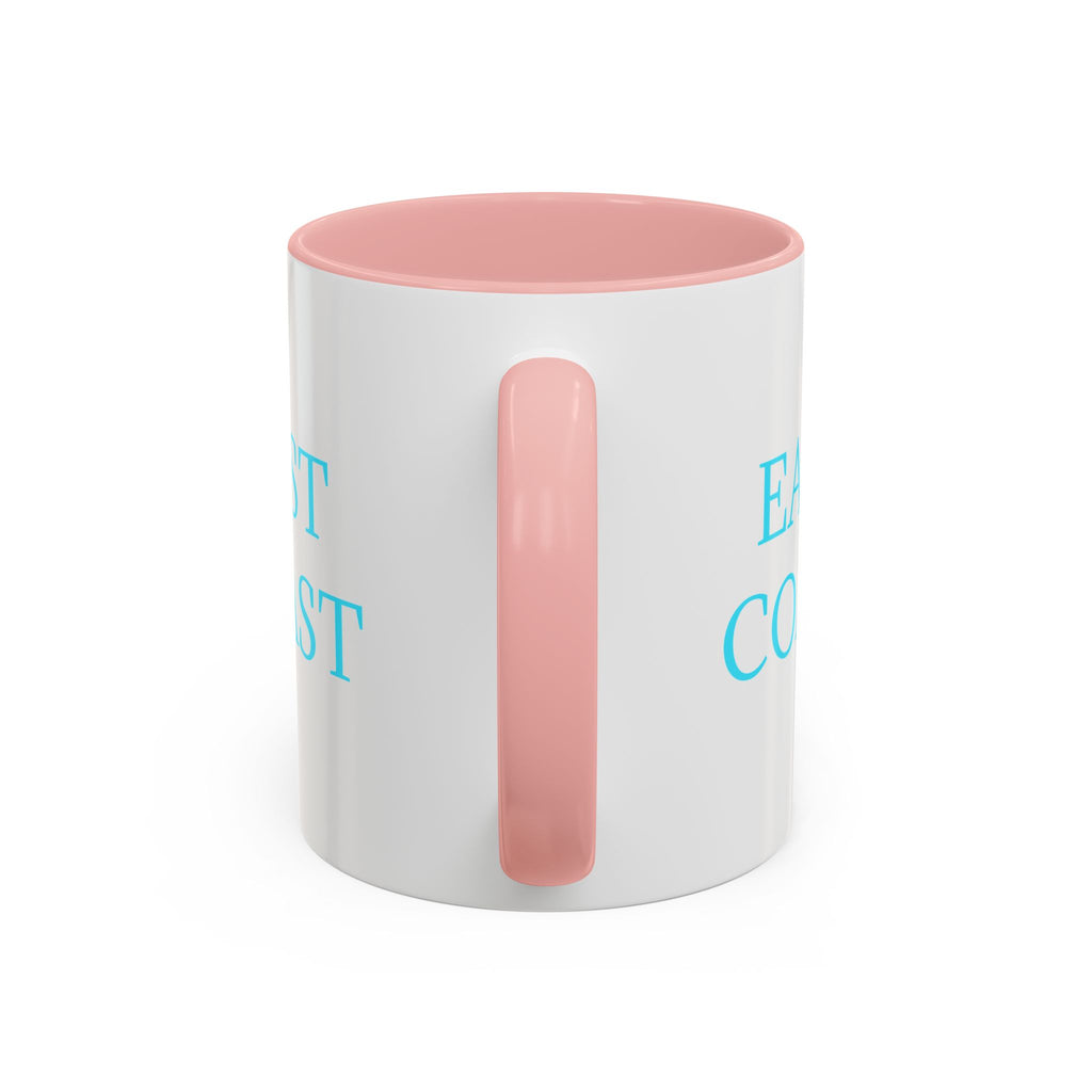 EAST Coast Coffee Mug — Coastal Blue Accent Ceramic Mug (11/15oz)