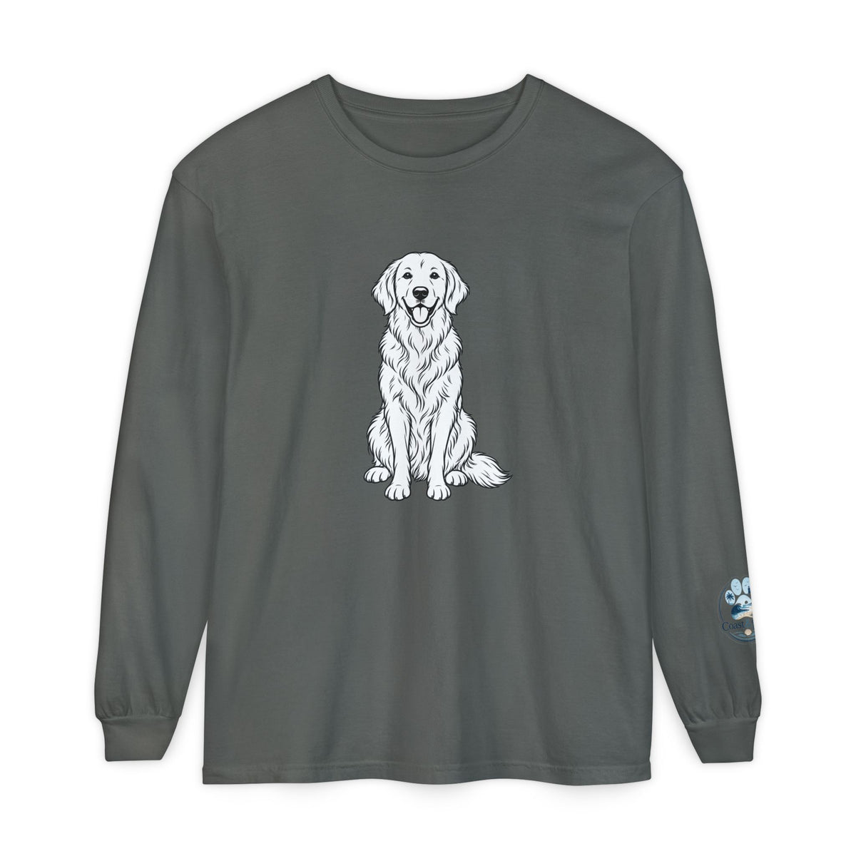 Golden Retriever Front & Back Unisex Long Sleeve Tee