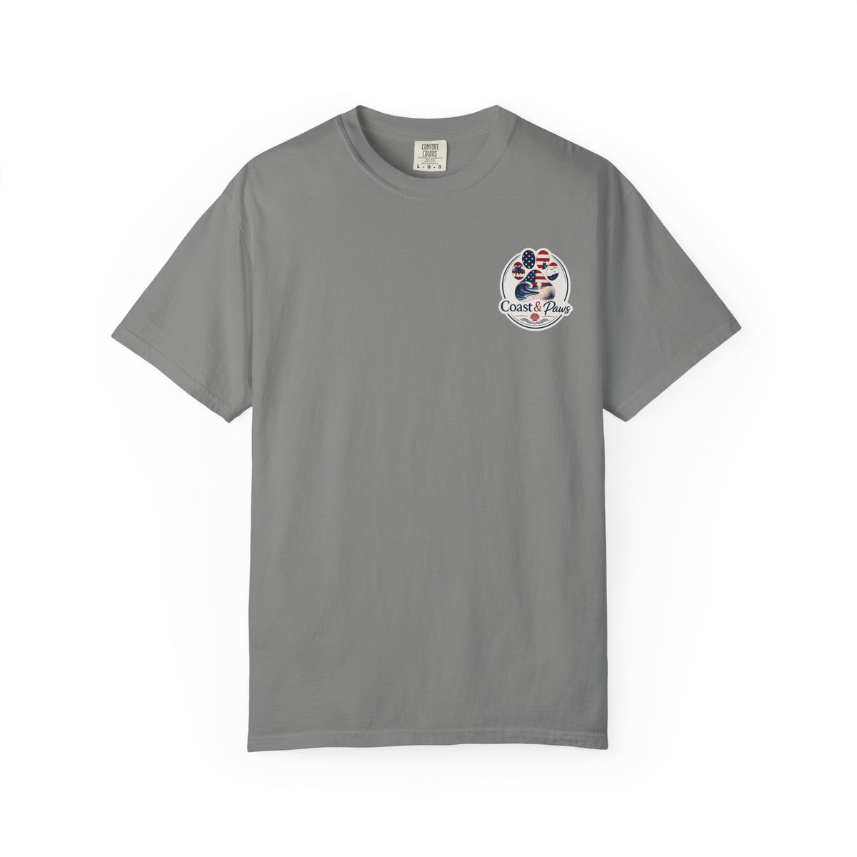 Coast & Paws Signature (Red, White & Blue) Unisex Garment-Dyed T-shirt