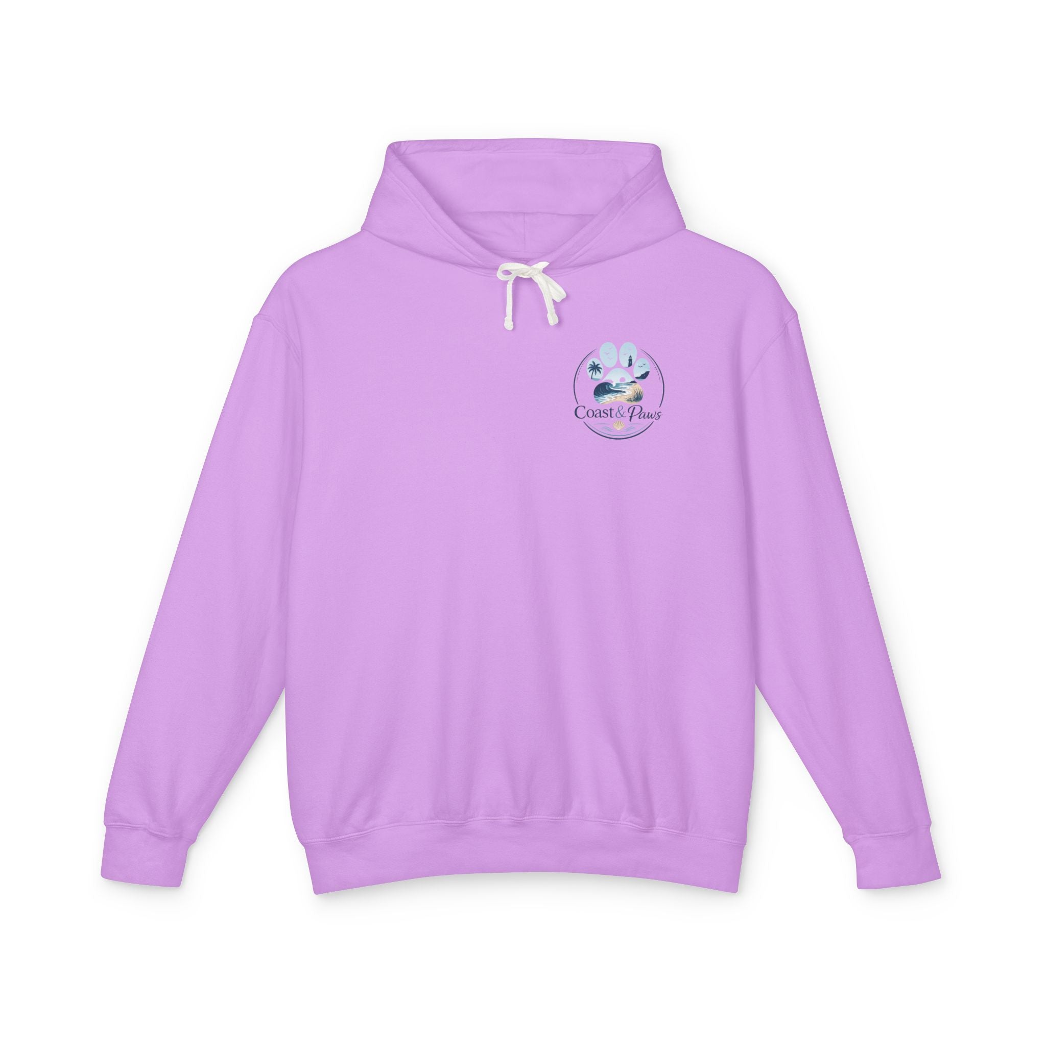 Coast & Paws Signature (Coastal Blue) Hoodie | Unisex Garment Dyed