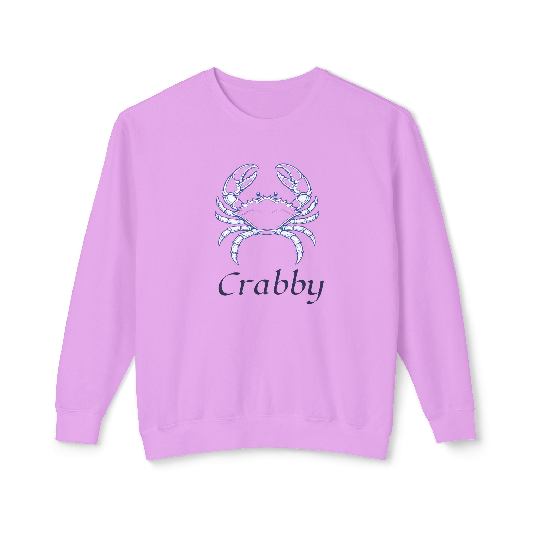 Crabby Blue Crab Sweatshirt — Coastal Nautical Crewneck