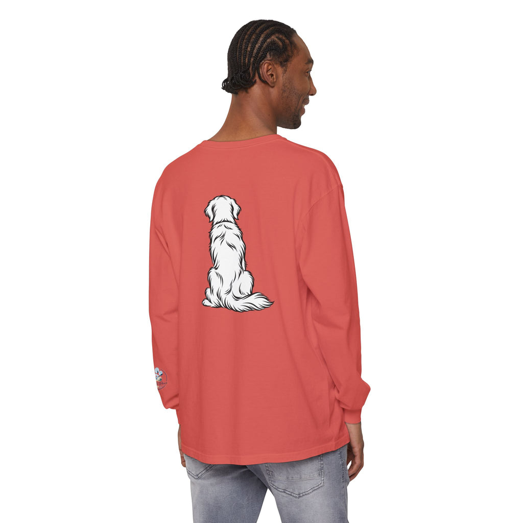 Golden Retriever Front & Back Unisex Long Sleeve Tee