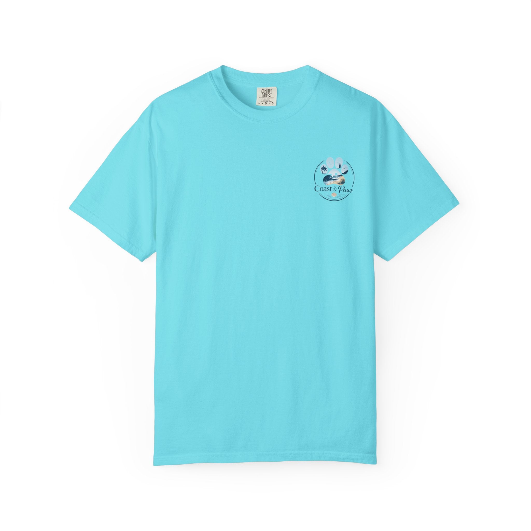 Coast & Paws Signature (Coastal Blue) Unisex Garment-Dyed T-shirt