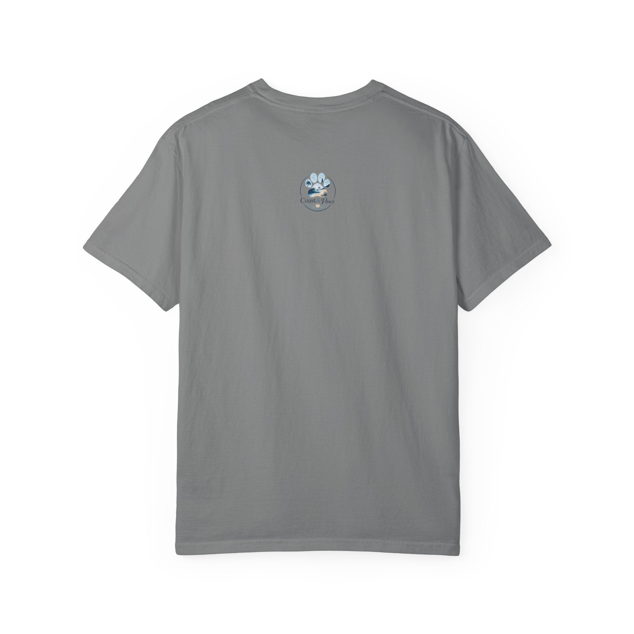 Sunset Paw Tee — Beach Wave Paw Print Unisex Comfort Colors T-Shirt