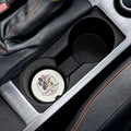 Coast & Paws Signature Patriotic Soapstone Car Coaster — Patriotic Beach Paw Print