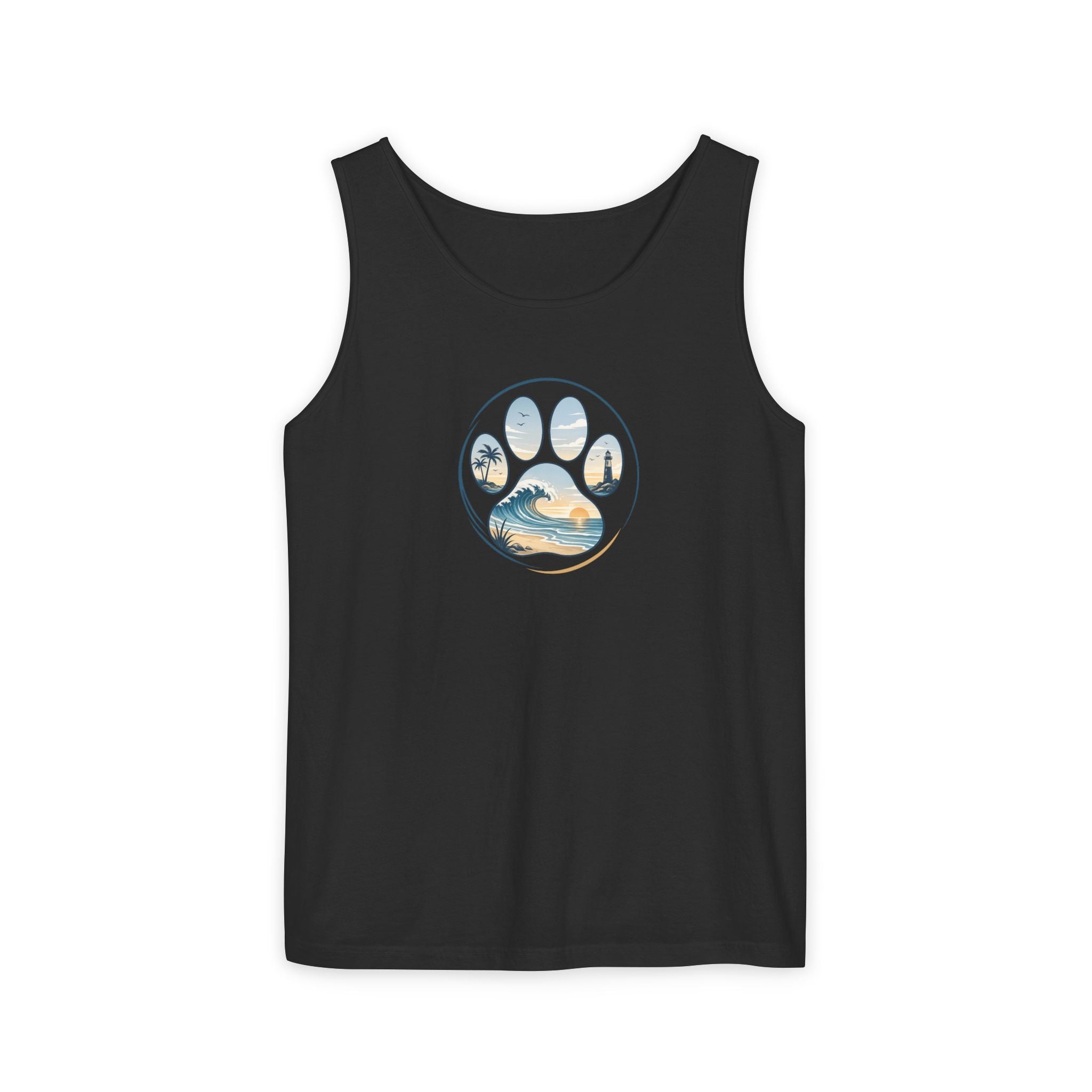 Coast & Paws Signature Unisex Surf Tank Top — Beach Vibes Tank