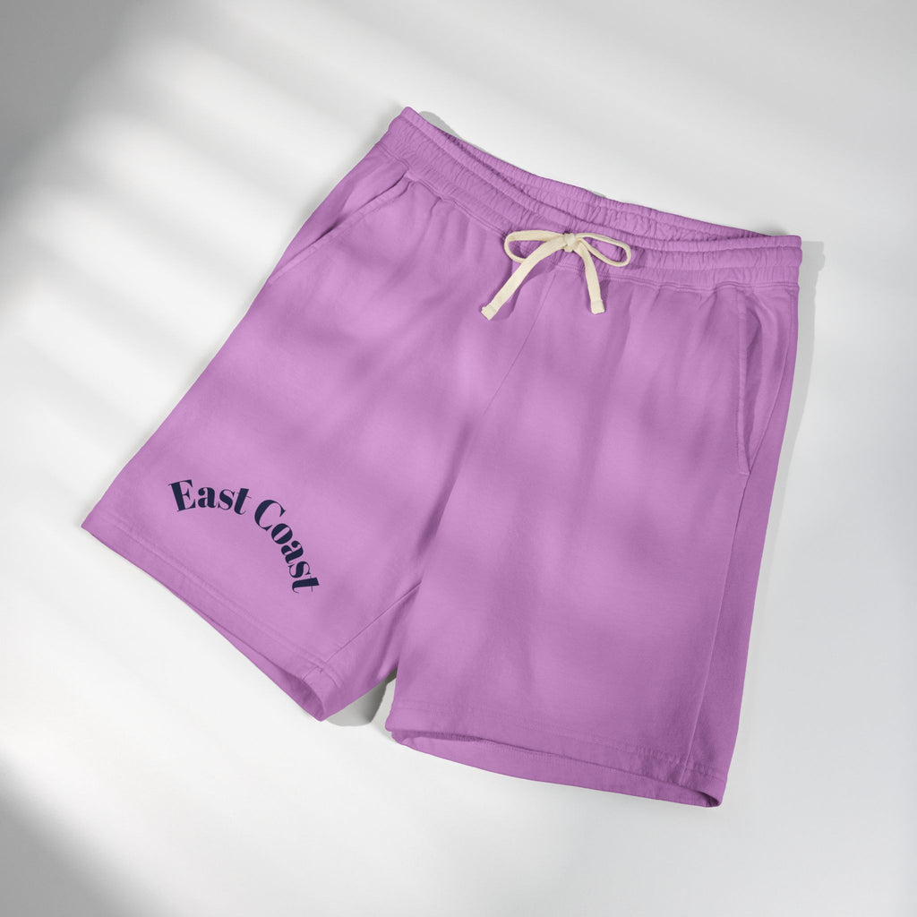 East Coast Graphic Sweat Shorts — Lightweight Garment-Dyed Fleece