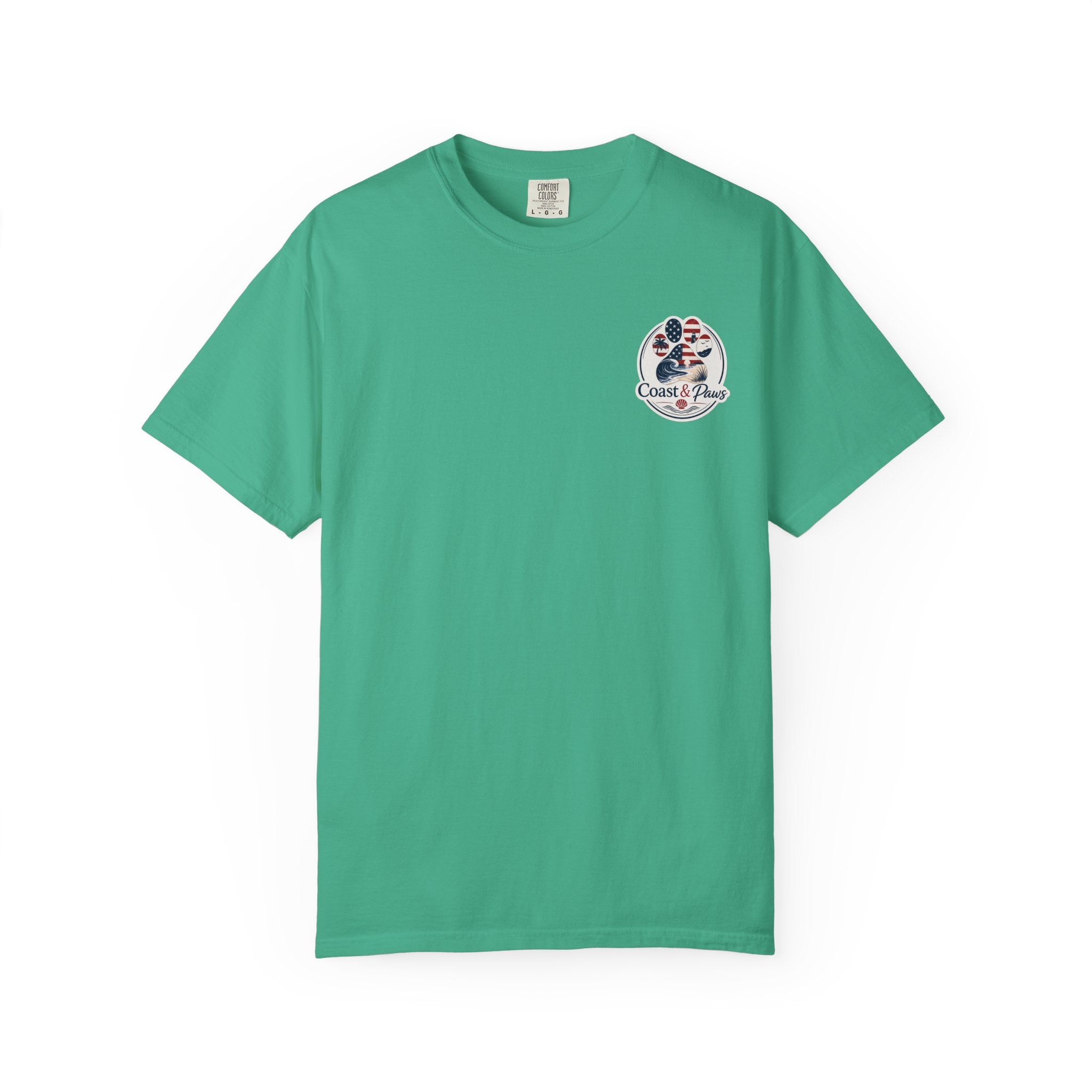 Coast & Paws Signature (Red, White & Blue) Unisex Garment-Dyed T-shirt