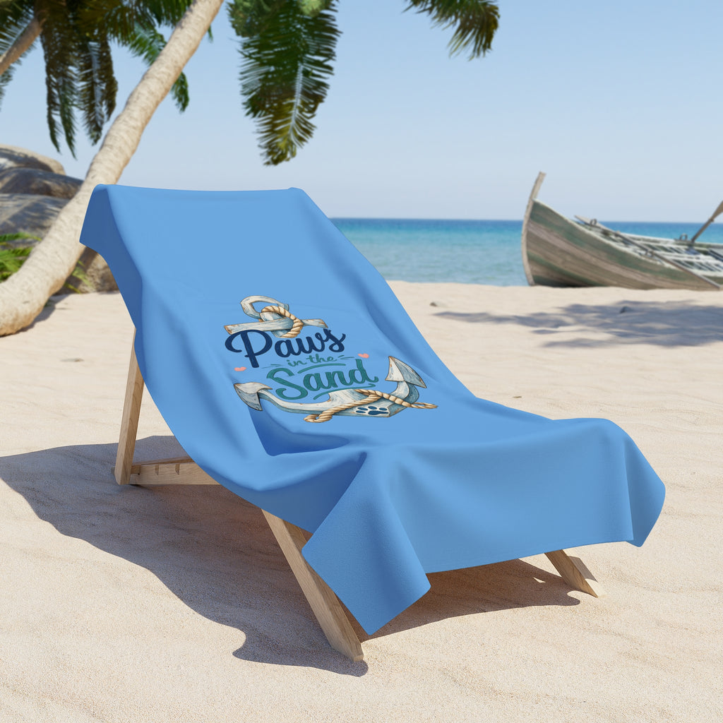 Beach Towel — paws In The Sand Beach Towel