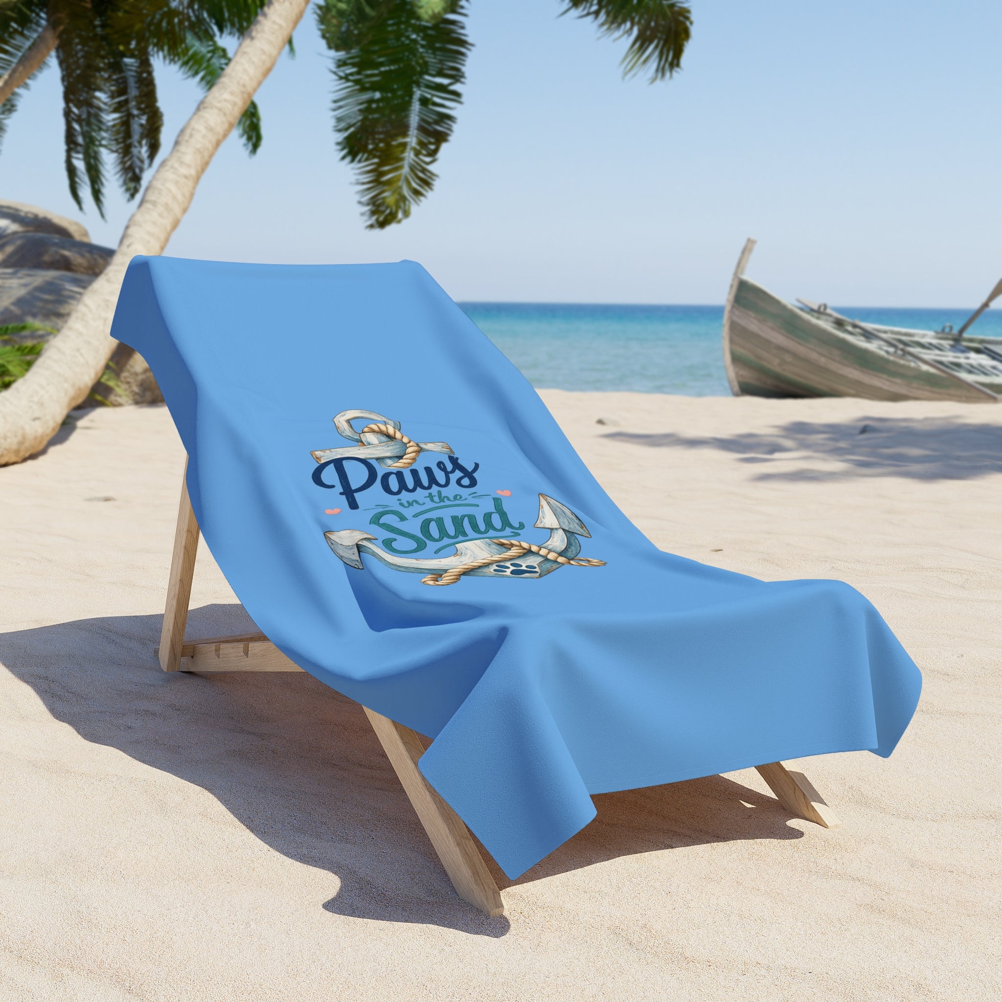 Beach Towel — paws In The Sand Beach Towel
