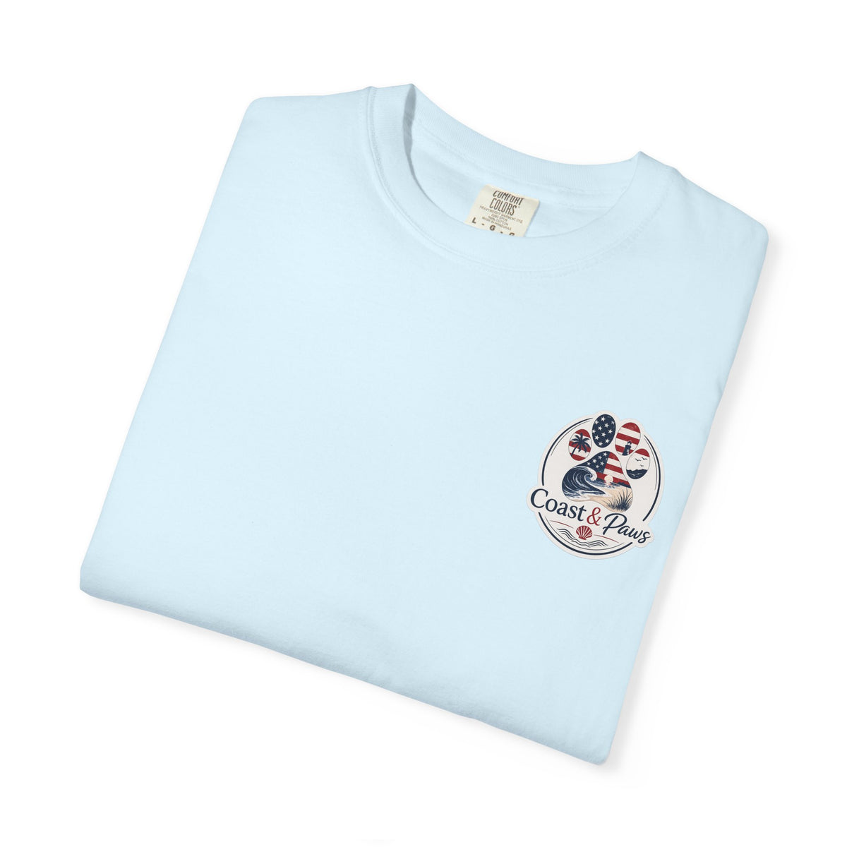Coast & Paws Signature (Red, White & Blue) Unisex Garment-Dyed T-shirt