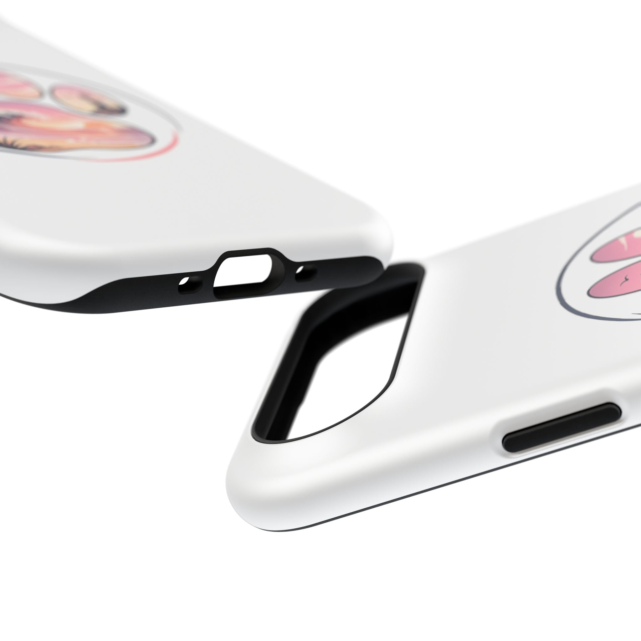 Beach Paw Phone Case — Impact-Resistant Tropical Paw Print iPhone Cover