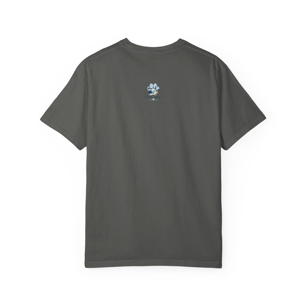 Sunset Paw Tee — Beach Wave Paw Print Unisex Comfort Colors T-Shirt