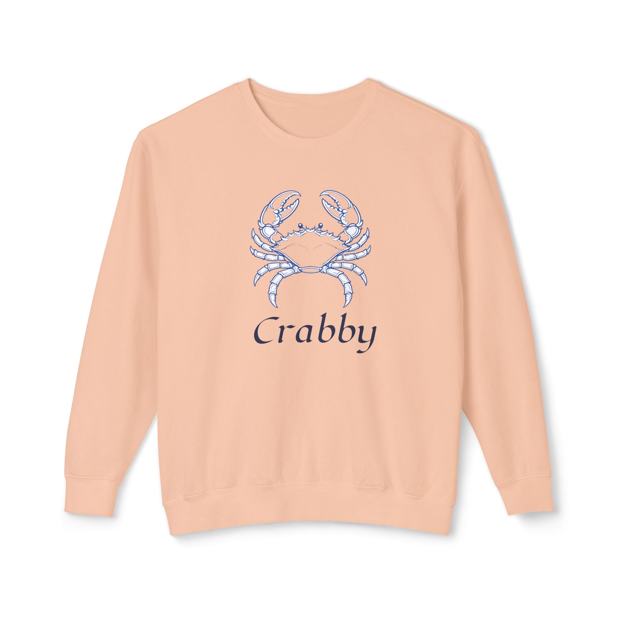 Crabby Blue Crab Sweatshirt — Coastal Nautical Crewneck