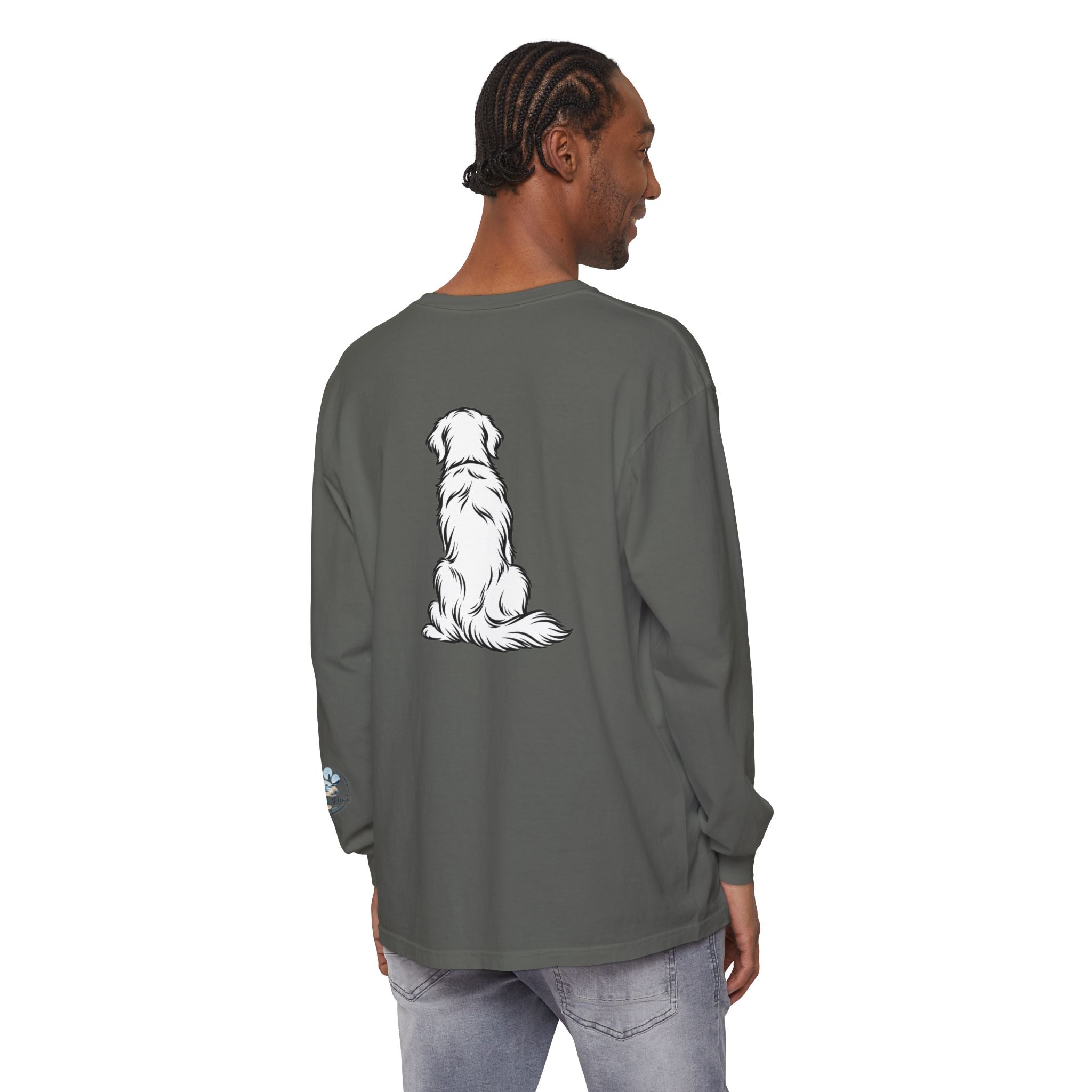 Golden Retriever Front & Back Unisex Long Sleeve Tee