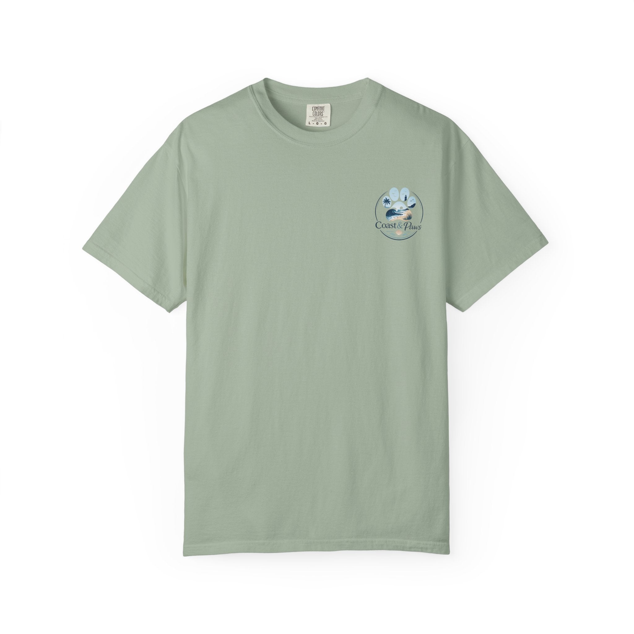 Coast & Paws Signature (Coastal Blue) Unisex Garment-Dyed T-shirt