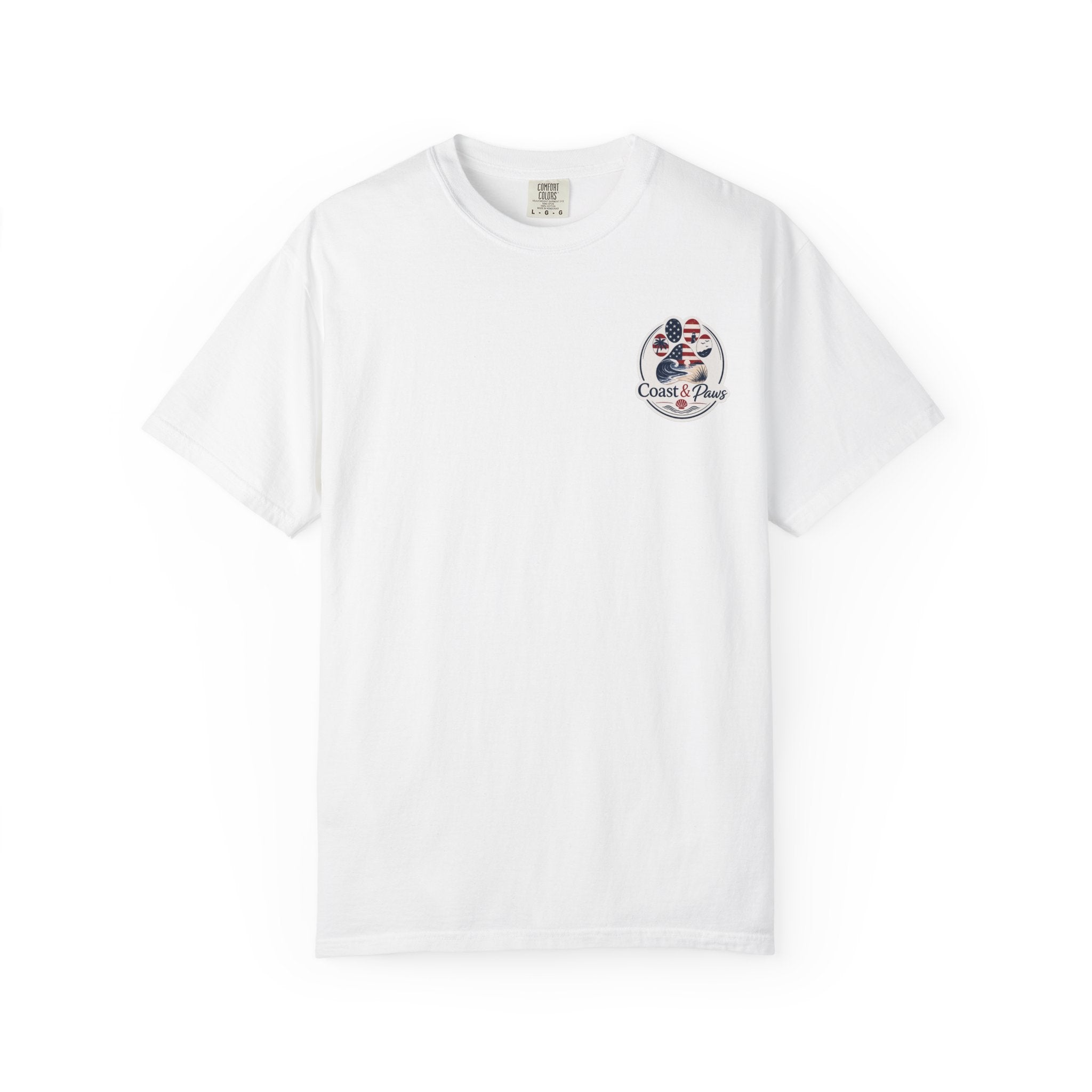 Coast & Paws Signature (Red, White & Blue) Unisex Garment-Dyed T-shirt