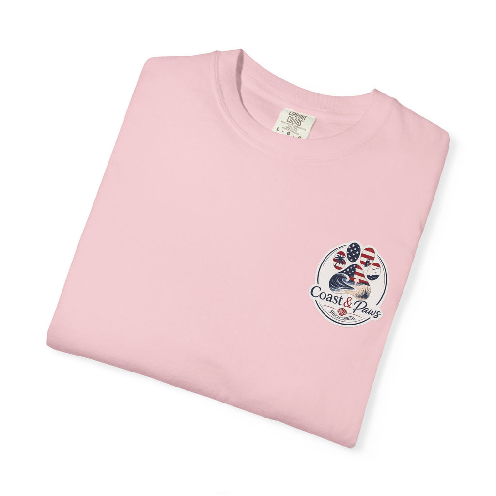 Coast & Paws Signature (Red, White & Blue) Unisex Garment-Dyed T-shirt