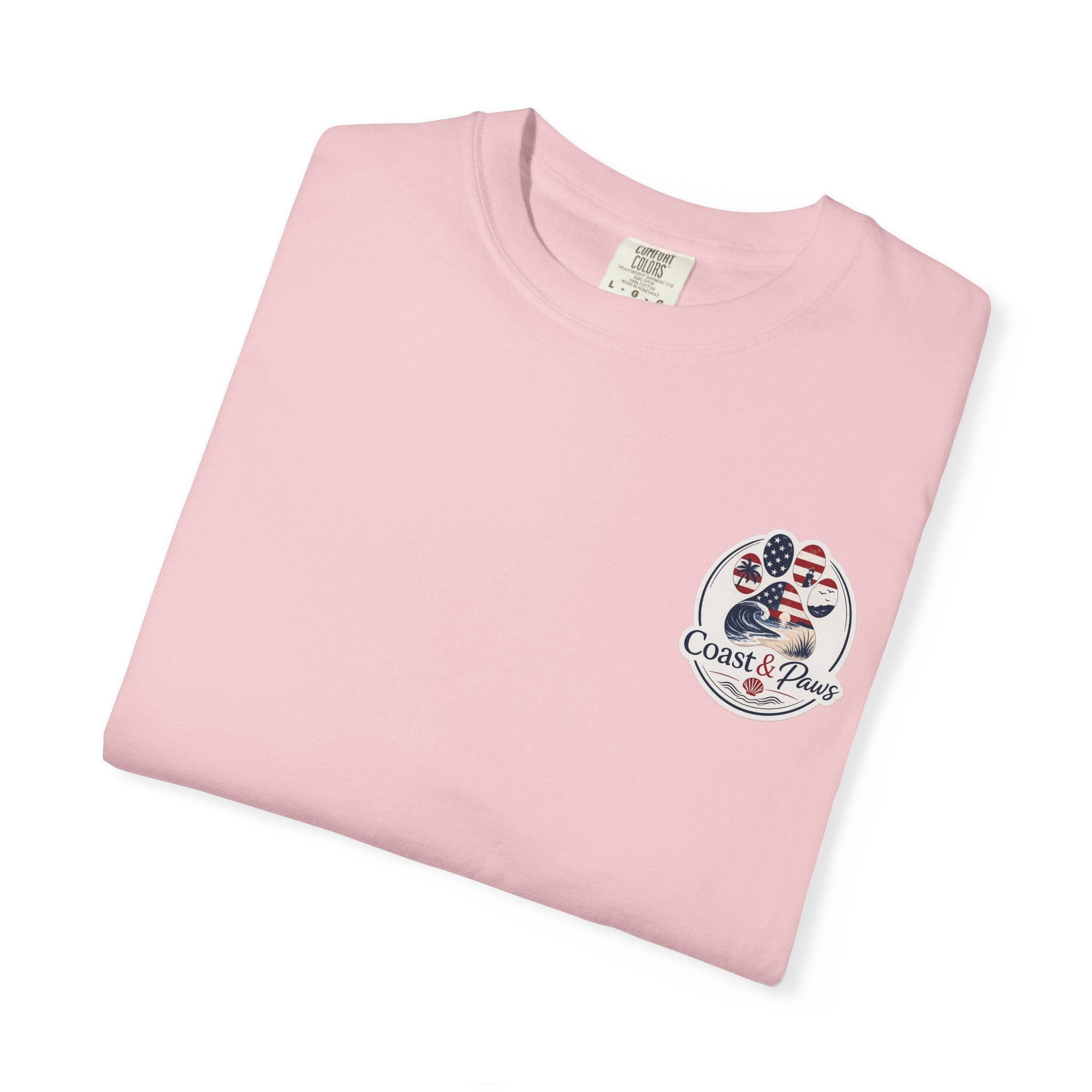 Coast & Paws Signature (Red, White & Blue) Unisex Garment-Dyed T-shirt