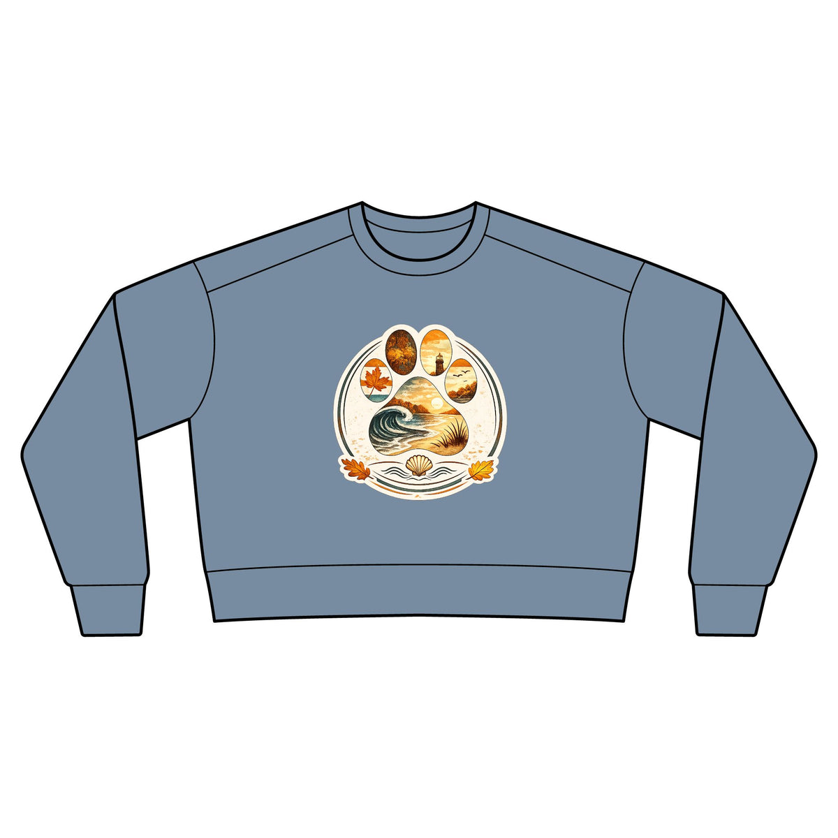 Autumn Coast & Paws Signature Cozy Crop Sweatshirt