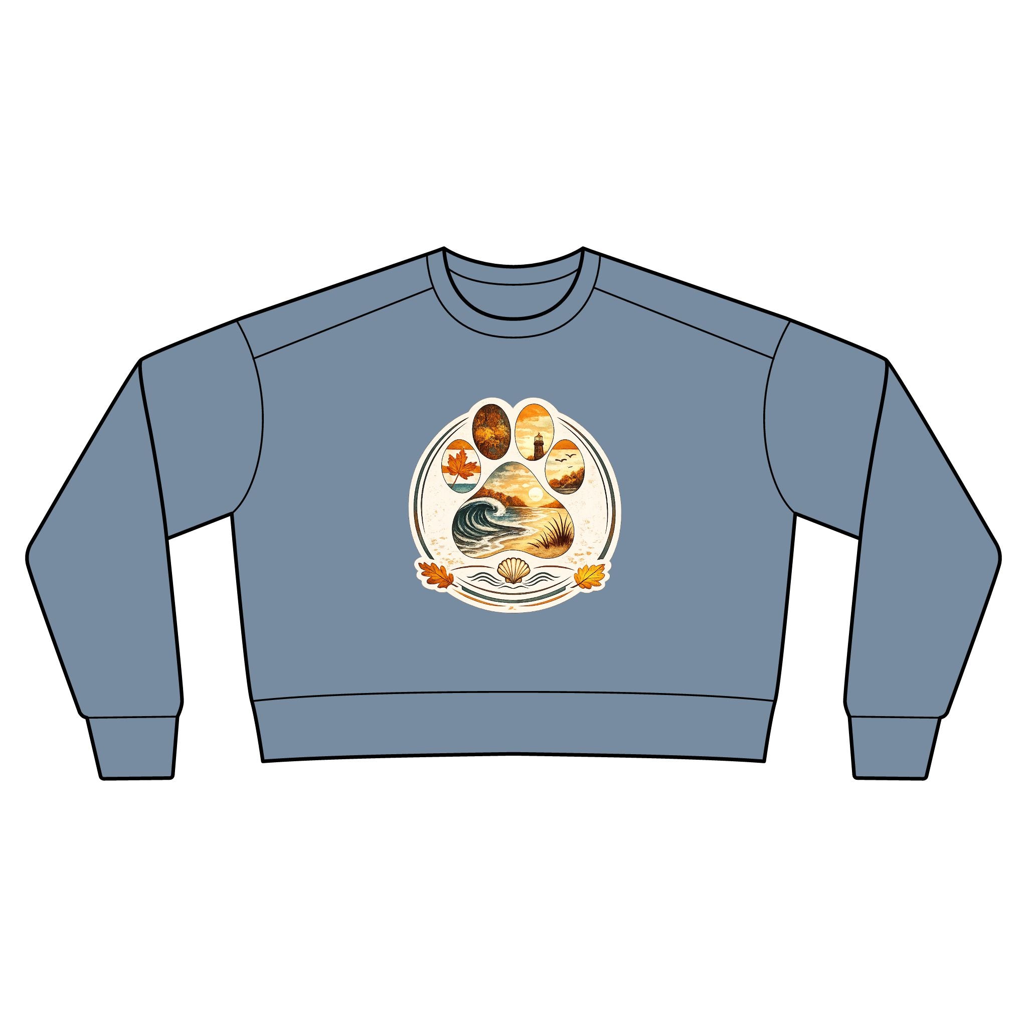 Autumn Coast & Paws Signature Cozy Crop Sweatshirt