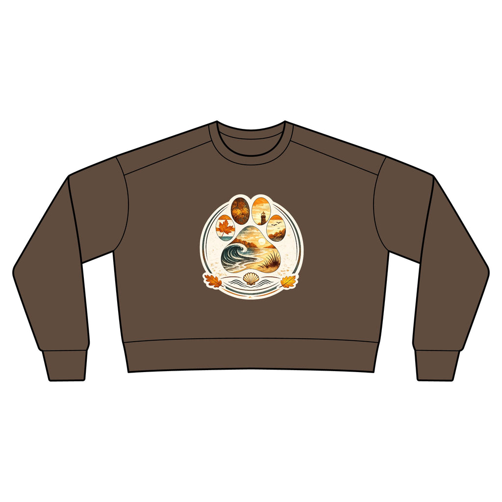 Autumn Coast & Paws Signature Cozy Crop Sweatshirt