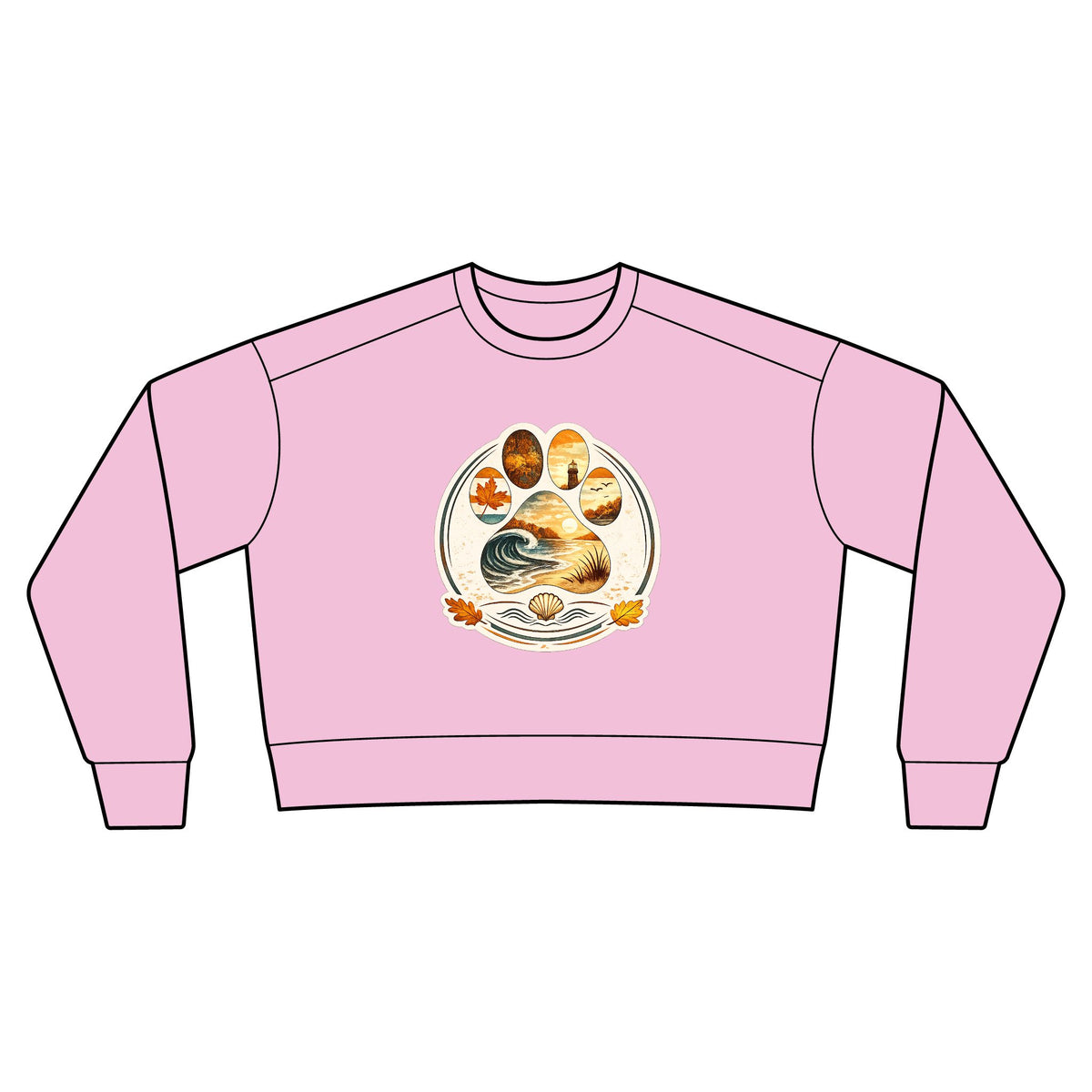 Autumn Coast & Paws Signature Cozy Crop Sweatshirt
