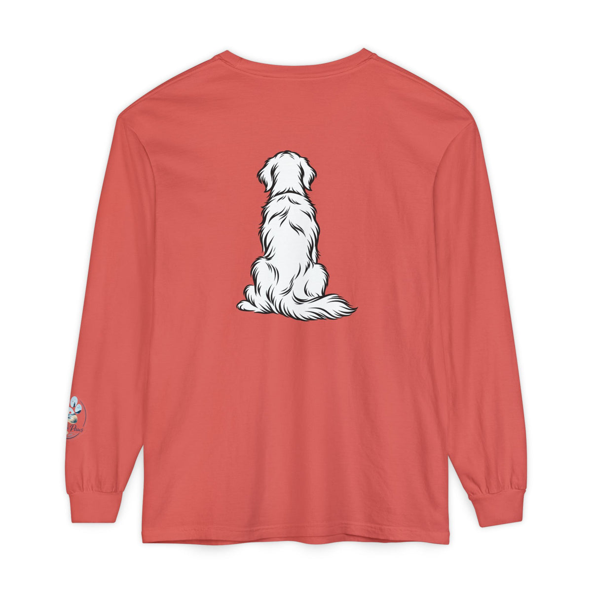 Golden Retriever Front & Back Unisex Long Sleeve Tee